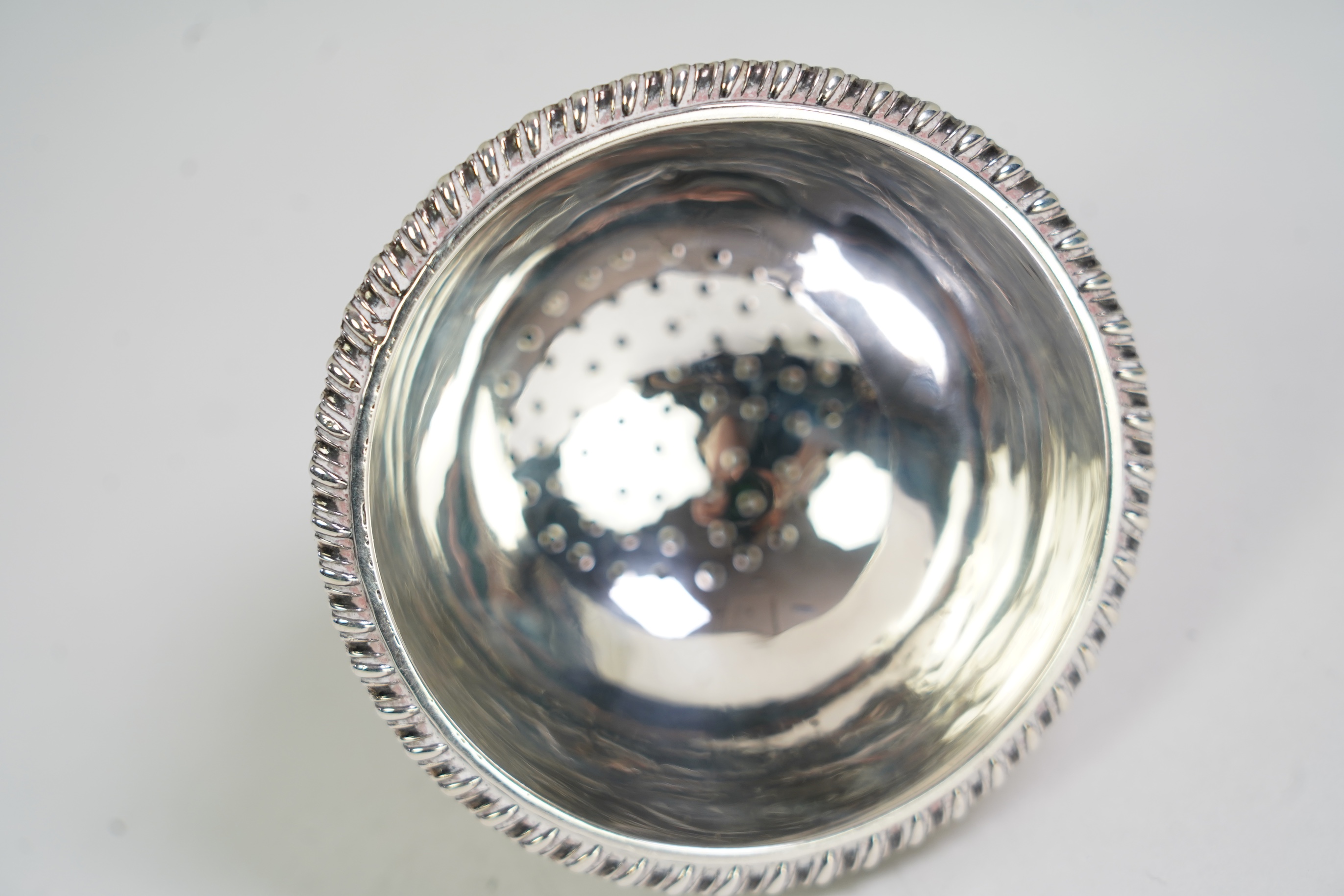 A George IV Irish silver wine funnel, by Stephen Bergin